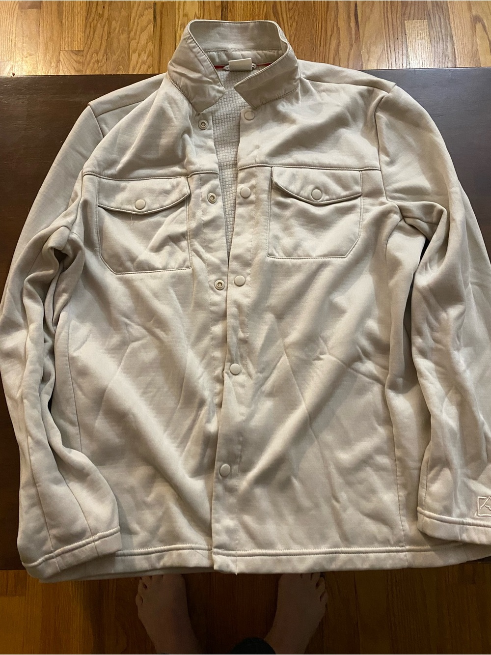 Avalanche Men's Beige Snap-Front Shirt Jacket